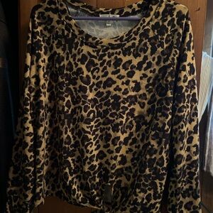 Nine Britton Animal Print Top